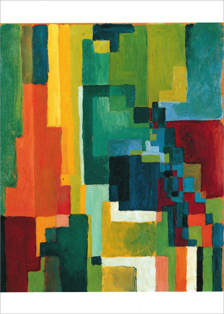 Kunstkarte August Macke "Farbige Formen II" Kunstkarte August Macke "Farbige Formen II"