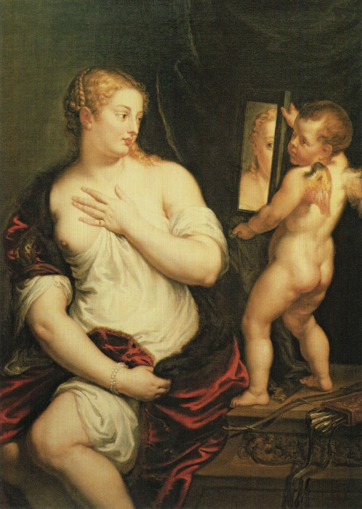 Kunstkarte Peter Paul Rubens "Die Toilette der Venus"