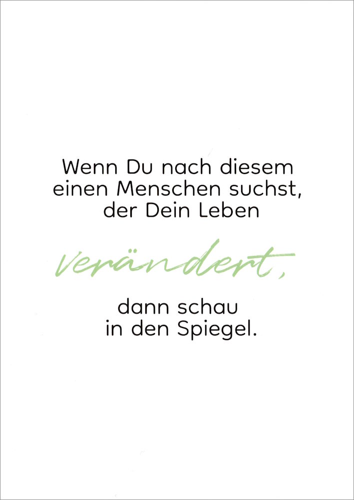 Postkarte "Wenn Du nach diesem einen Menschen suchst, der ..." Postkarte "Wenn Du nach diesem einen Menschen suchst, der ..."