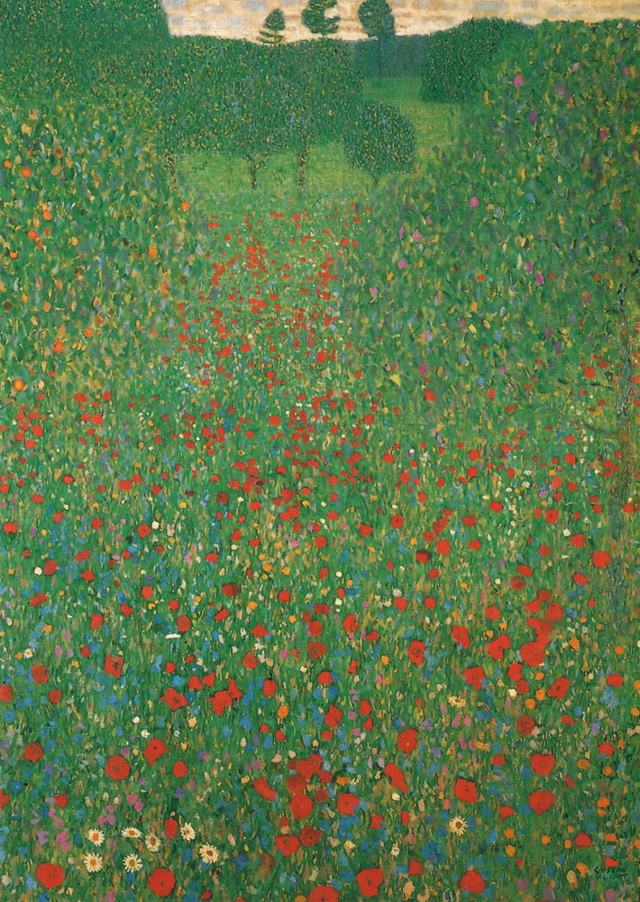 Kunstkarte Gustav Klimt "Mohnwiese" Kunstkarte Gustav Klimt "Mohnwiese"