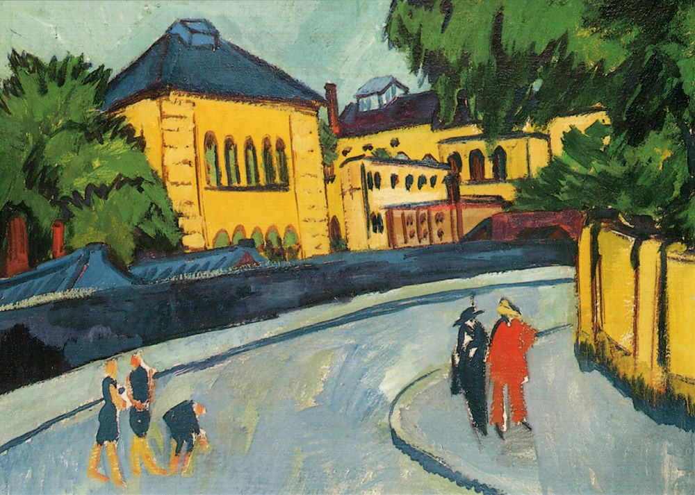 Kunstkarte Ernst Ludwig Kirchner "Dresden, Friedrichstadt"