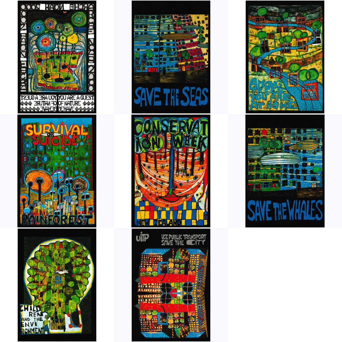 Kunstkarten-Set Friedensreich Hundertwasser "YOU ARE A GUEST OF NATURE" Kunstkarten-Set Friedensreich Hundertwasser "YOU ARE A GUEST OF NATURE"