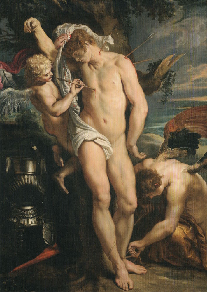 Kunstkarte Peter Paul Rubens "Der Heilige Sebastian"