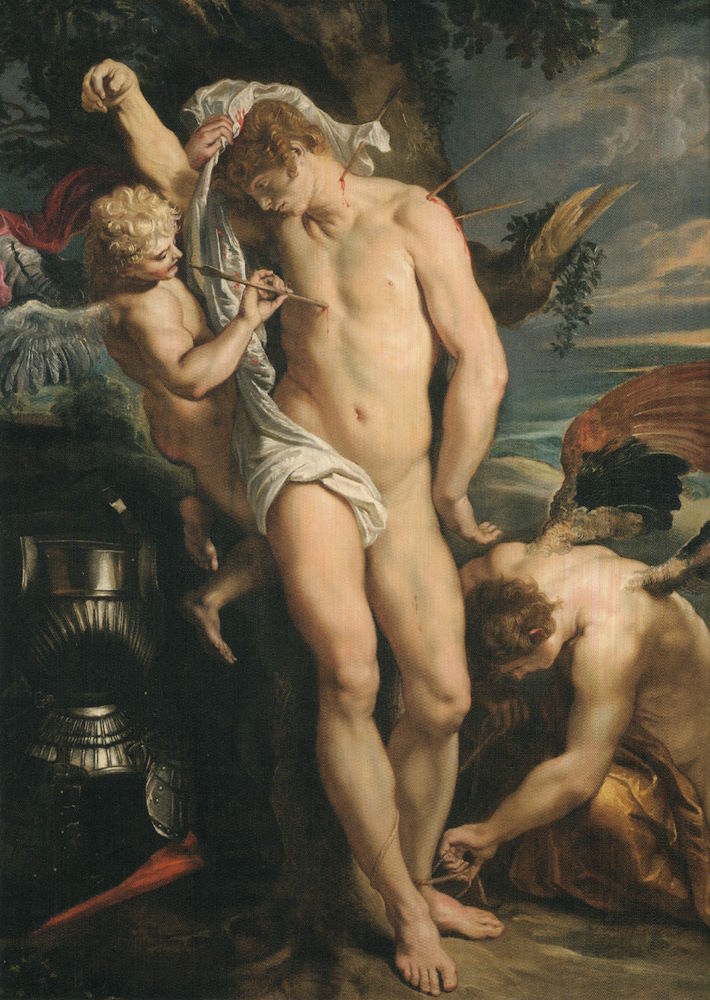 Kunstkarte Peter Paul Rubens "Der Heilige Sebastian" Kunstkarte Peter Paul Rubens "Der Heilige Sebastian"