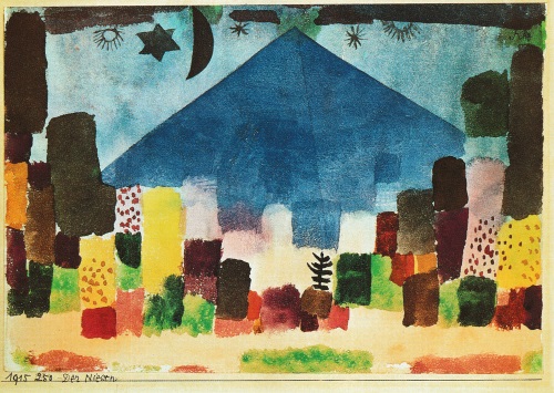 Kunstkarte Paul Klee "Der Niesen"