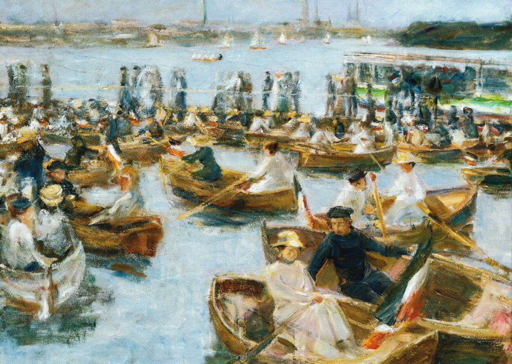 Kunstkarte Max Liebermann "Abend am Uhlenhorster Fährhaus" Kunstkarte Max Liebermann "Abend am Uhlenhorster Fährhaus"