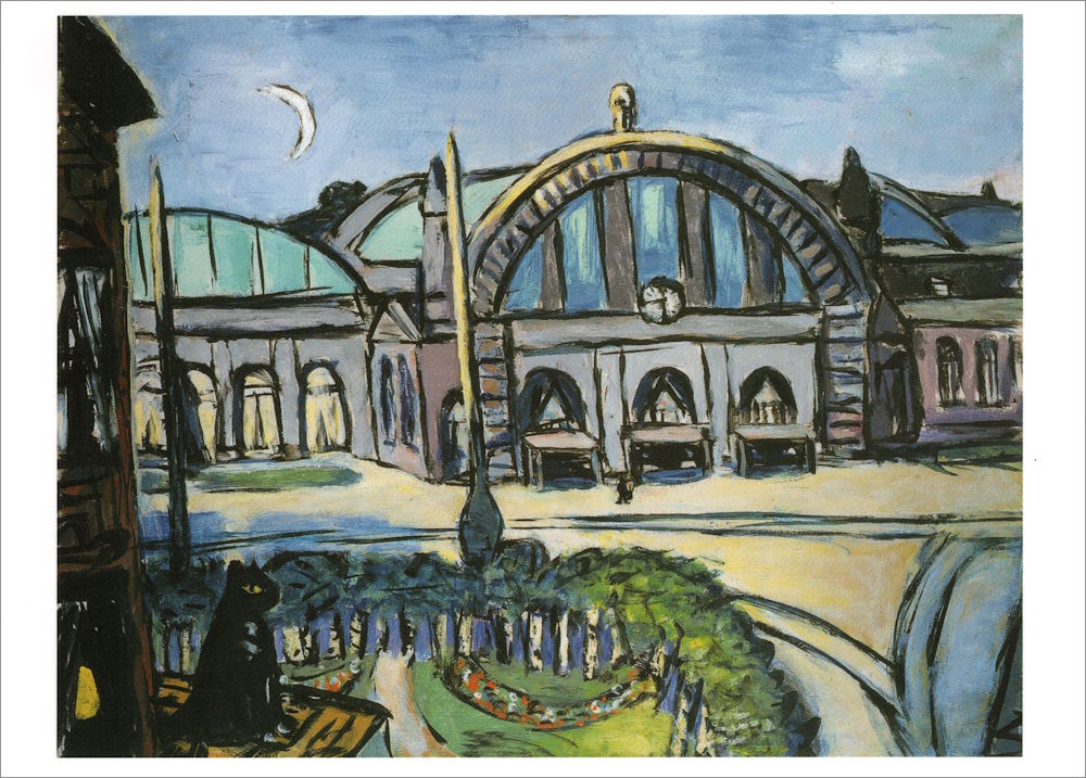 Kunstkarte Max Beckmann "Frankfurter Hauptbahnhof" Kunstkarte Max Beckmann "Frankfurter Hauptbahnhof"