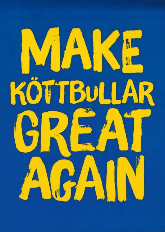 Postkarte Sprüche & Humor "Make Köttbullar Great Again"